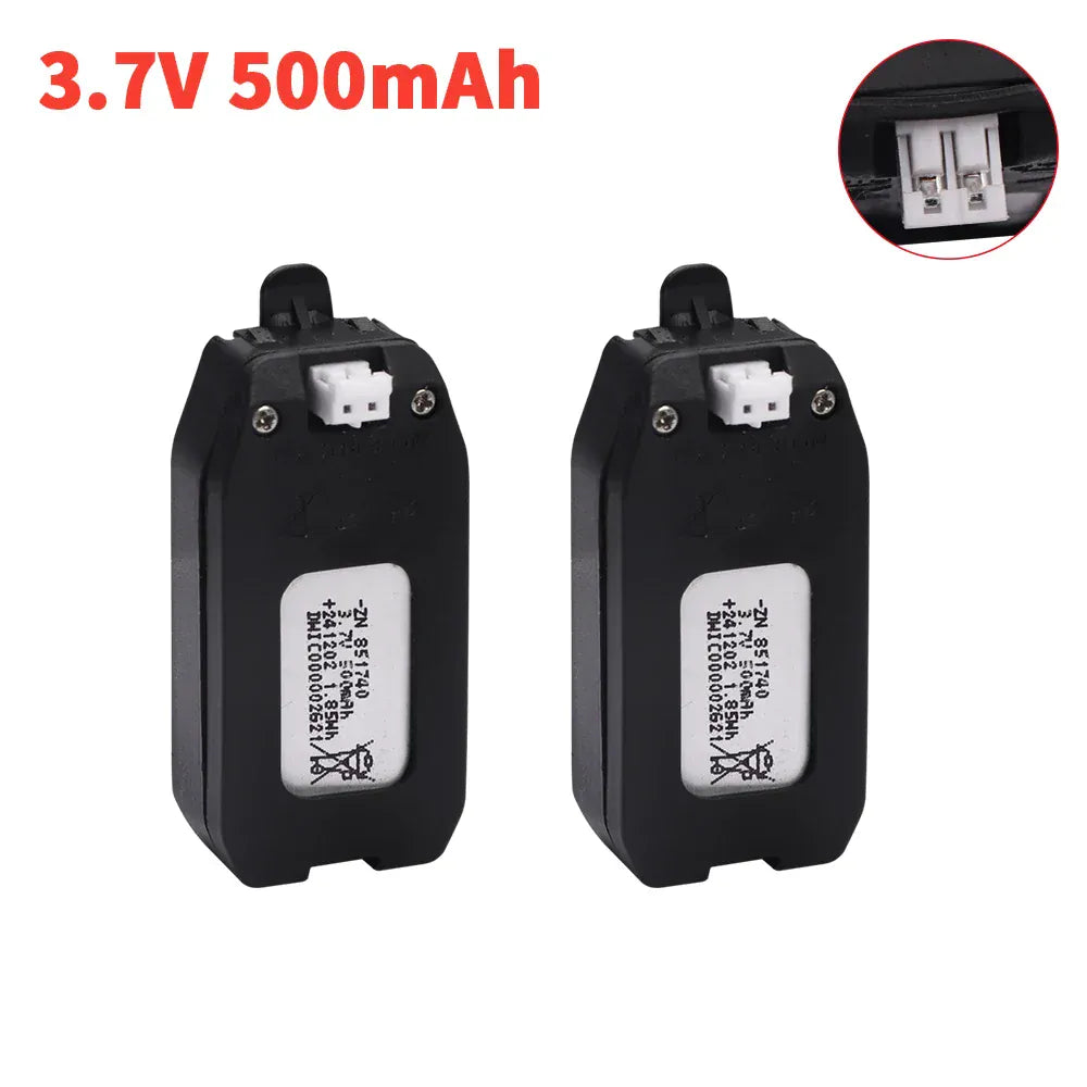 Batterie Drone D12｜3.7V 500mAh Lot de 2